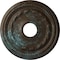Ekena Millwork Federal Ceiling Medallion (Canopies up to 8 1/2"), 15 3/8"OD x 3 5/8"ID x 1"P, Bronze Blue Patina CM15FEBBS - alternate 1